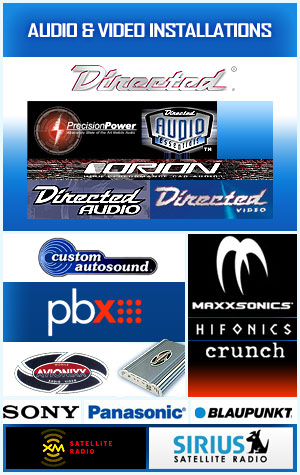 Car Audio and Visual Installations